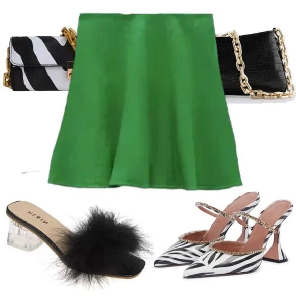 Zebra Print Discounted Pointed Toe Black and White Mules Sandals Shoes Size 7 - Picture 8 of 13